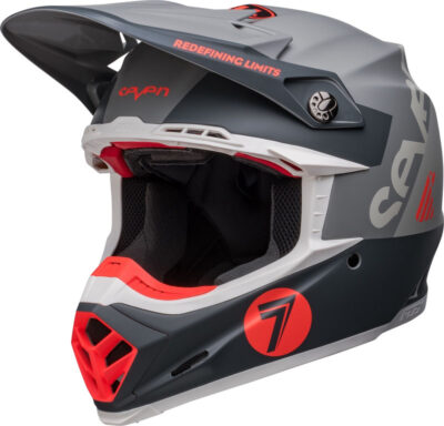Bell Moto 9S Flex Seven Vanguard Helmet Charcoal Orange