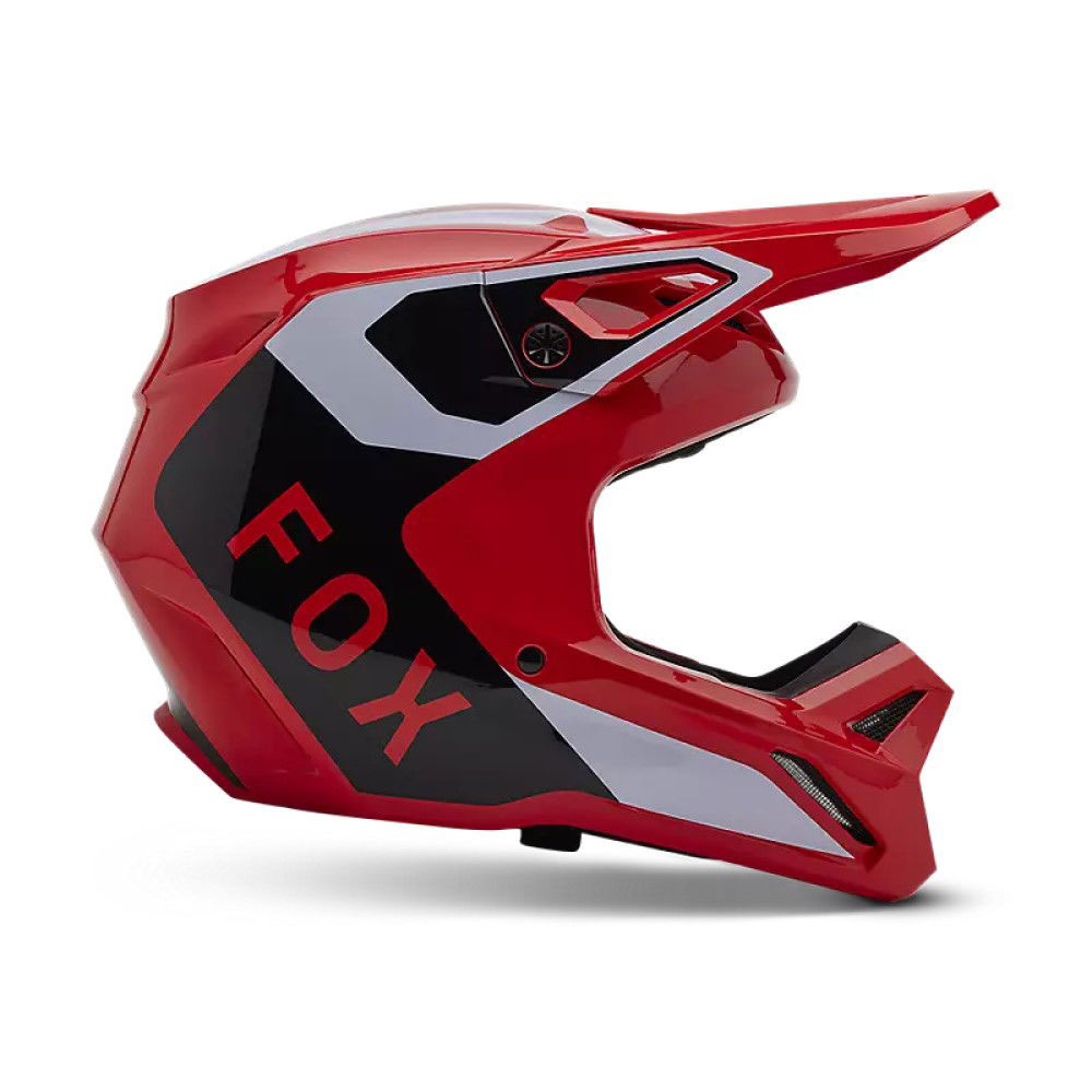 Fox V1 Lean Helmet MX24 Fluorescent Red - Image 2