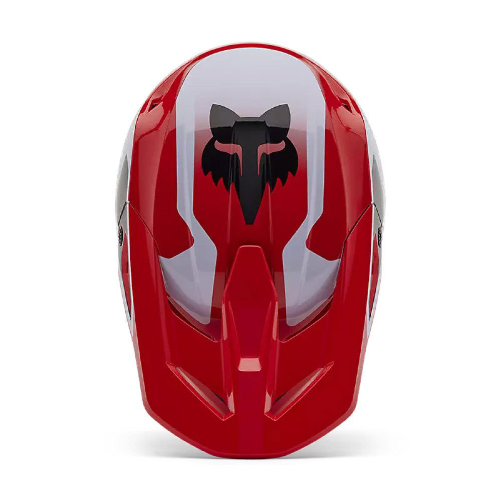 Fox V1 Lean Helmet MX24 Fluorescent Red - Image 4