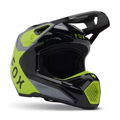 Fox V1 Lean Helmet MX24 Grey Yellow
