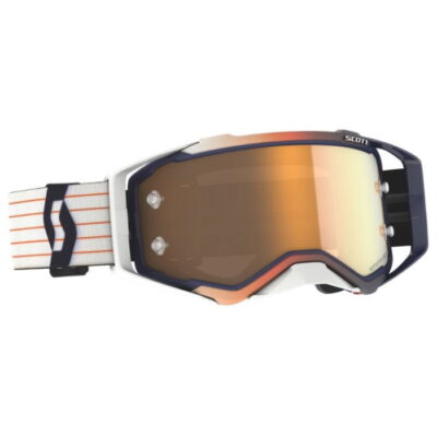 Scott Prospect Amplifier Goggles - Blue/White/Gold/Chrome Works